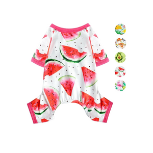 YIKEYO pajamas Watermelon Print Dog/Cat  🐶 🐈 Pajamas NWT sizes L